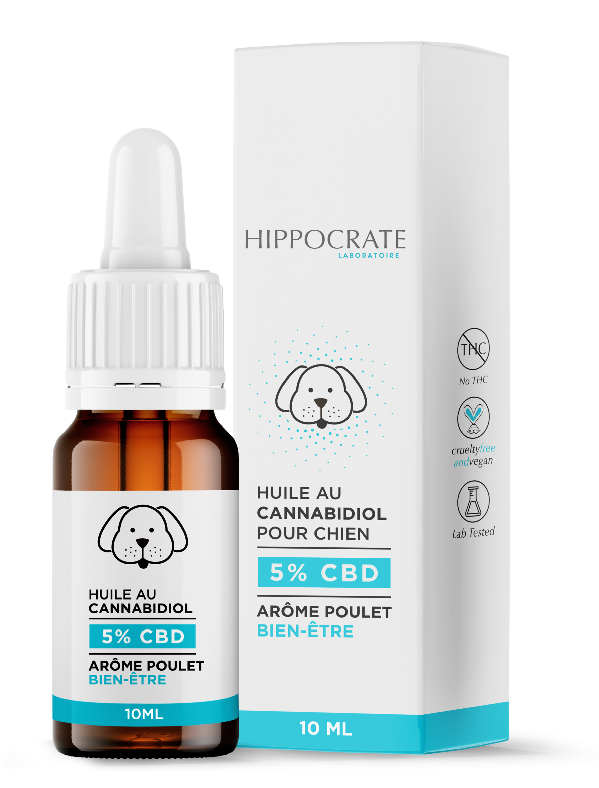 HARVEST Huile de CBD CHIEN 5% 10ml - Papy CBD