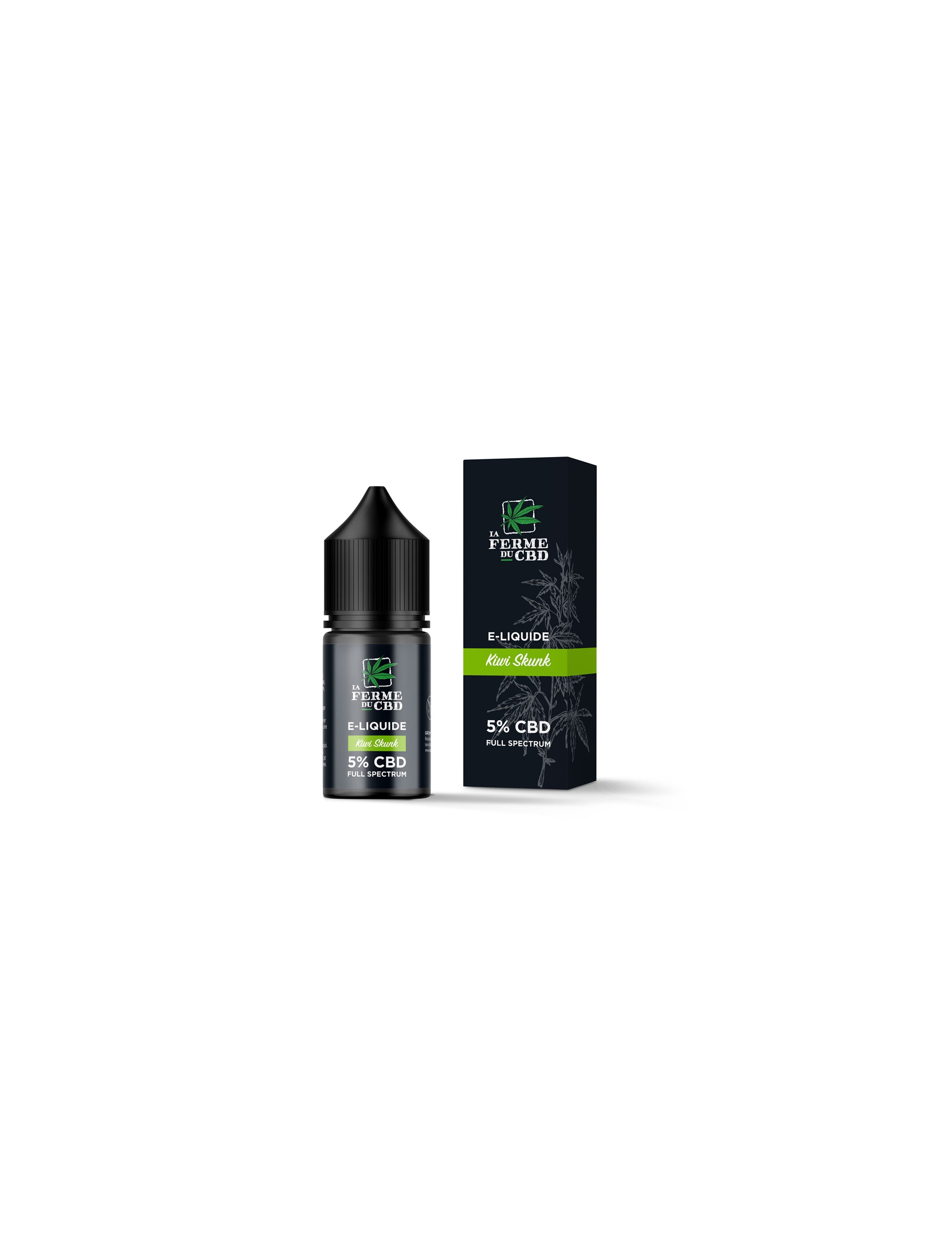 E-Liquid 5 % CBD Vollspektrum - Kiwi Skunk