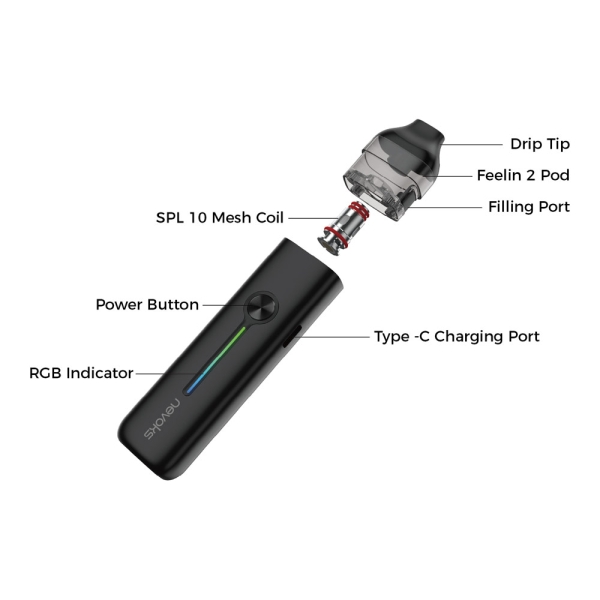 Nevoks Feelin 2 Pod Kit - Compact Vaping Device for E-Liquids