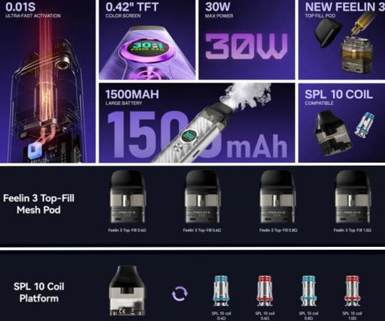 Nevoks Feelin 3 Pod Kit - 1500 mAh
