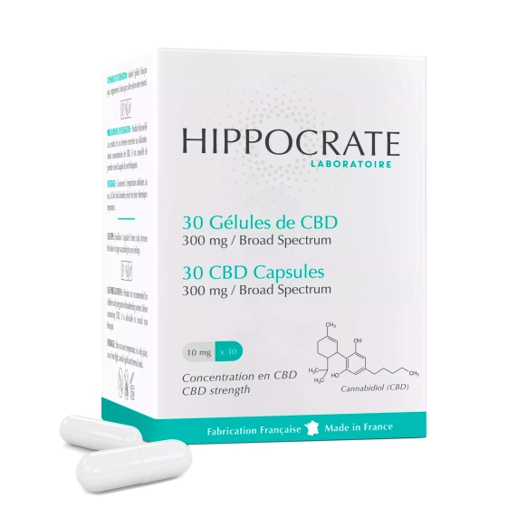 30 CBD Capsules 10mg - Hippocrate - The CBD Farm