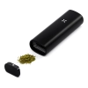 Vaporisateur CBD portable PAX Mini Onyx et fleurs de CBD séchées