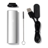 Kit comprenant le vaporisateur CBD portable PAX Mini Silver et ses accessoires