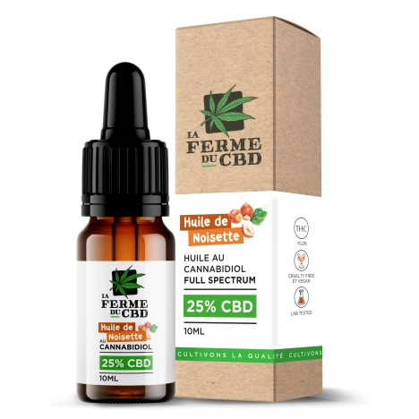 25% Hazelnut CBD oil