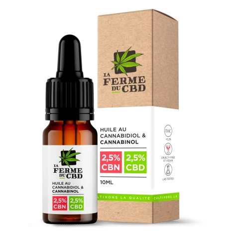 CBN 2.5% / CBD 2.5% oil