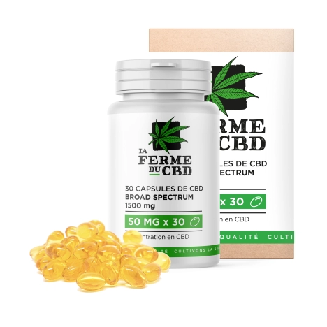 30 gélules CBD 50mg