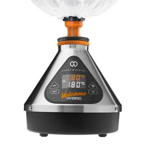 Vaporisateur CBD Volcano Hybrid Silver en fonction