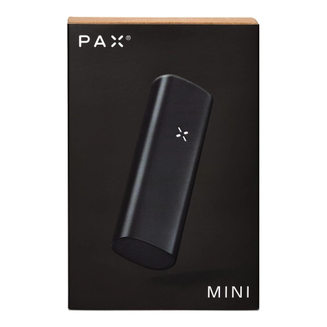 Le vaporisateur de CBD PAX Mini Onyx dans sa boîte