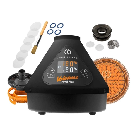 Vaporisateur de CBD haut de gamme Volcano Hybrid et ses accessoires