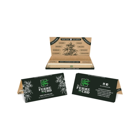 King Size Blättchen - Die CBD Farm (32 Blättchen + Filter)