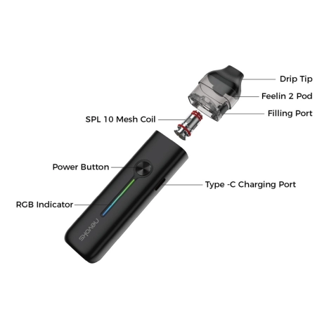 Nevoks Feelin 2 Pod Kit - Appareil de vapotage compact pour e-liquides