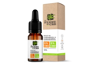 Huile CBG 5% / CBD 5%