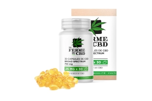 30 capsules CBD 25mg